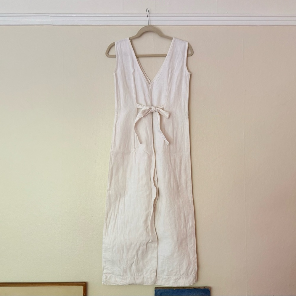 Elizabeth Suzann Mara Jumpsuit - Midweight Linen - Flax - XS - Regular